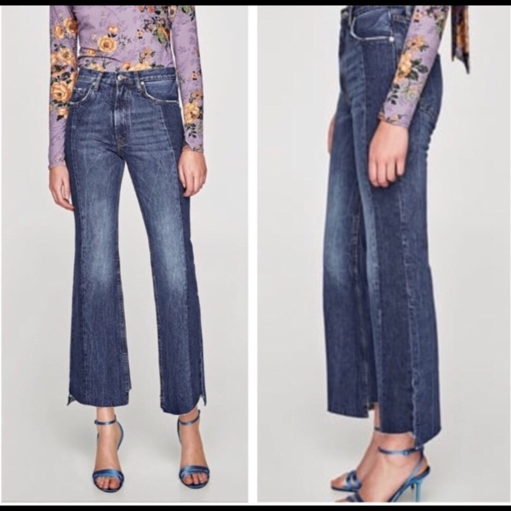 Zara slim flare jeans
